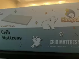 852668952067 SLEEPAH Crib Mattress Topper Memory Foam Cover