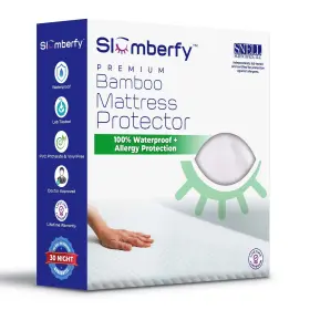709081525111 SLUMBERFY Waterproof Mattress Protector Queen