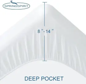 USBC10526 SPRINGSPIRIT Pack Twin Mattress Protector Pad Cover #2