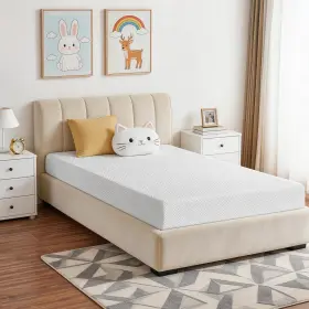 MAT17 SUNNY HEART Twin Memory Foam Mattress Cooling Bed