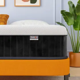715723983799 SWBVS Mattress Queen Memory Foam Firm Hybrid