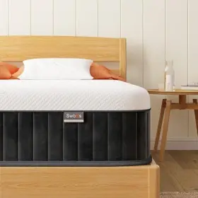 748664190605 SWBVS Mattress Queen Memory Foam Firm Hybrid