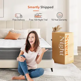 645716860564 SWEETNIGHT Pocket Spring Hybrid Mattress Box