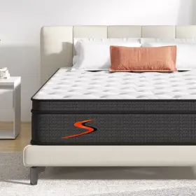 SN-M02501-12-K-NEW SWEETNIGHT King Mattress Box Pillow Top Fo