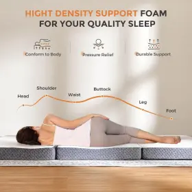 840282750091 SWEETNIGHT Folding Mattress Washab #3