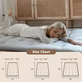 690002185821 SYRINX Floor Mattress Twin Futon Tatami Mat Up #2