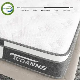 791126313982 TEOANNS Memory Foam Innerspring Hybrid Mattress #3