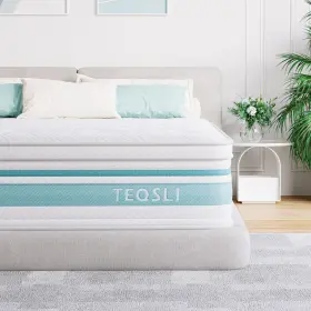 975639381490 TEQSLI Queen Mattress Hybrid Gel Memory Foam