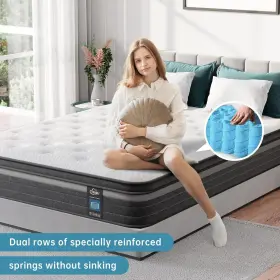 975639382459 TEQSLI Twin Mattress Hybrid Gel Memory Foam #3