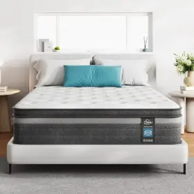 975639382503 TEQSLI Queen Mattress Hybrid Gel Memory Foam Siz