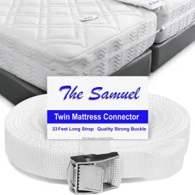 198168358207 THE SAMUEL Bed Bridge Twin King Connector Strap