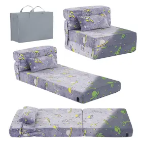 331597268964 TIITA Folding Sofa Bed Floor Mattress Glow Kid
