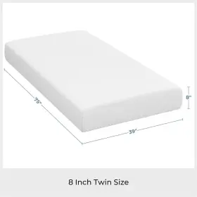 TM6S66000601 TOPEAKMART Gel Memory Foam Mattress Tea Box