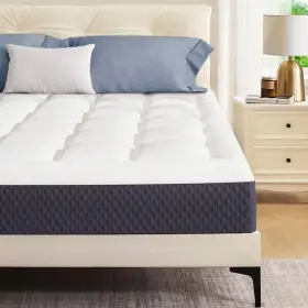 941601148859 TOPLLEN Mattress Box Cooling Memory Foam Fiber