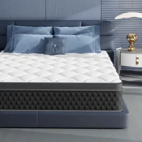 941601153969 TOPLLEN Twin Mattress Hybrid Memory Foam