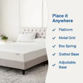 MT-8T UN BRAND Firm Memory Foam Mattress Twin