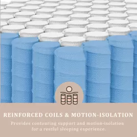 445016169137 QUEEN Mattress Ergonomic Hybrid Pain Relief #3