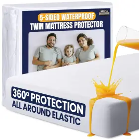 Ubfiveprnt UTOPIA BEDDING Waterproof Mattress Protector Twin