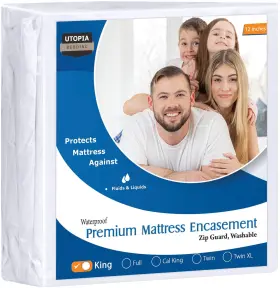 840143563068 UTOPIA BEDDING Waterproof Zippered Mattress
