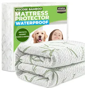 UB1212 UTOPIA BEDDING Waterproof Mattress Protector Twin Bed