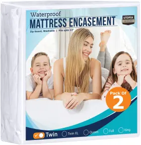 UB1283 UTOPIA BEDDING Mattress Protector Zippered Encasement