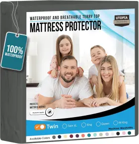 UB2400 UTOPIA BEDDING Waterproof Mattress Protector Twin
