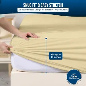 UB2404 UTOPIA BEDDING Waterproof Mattress Protector Twin #3