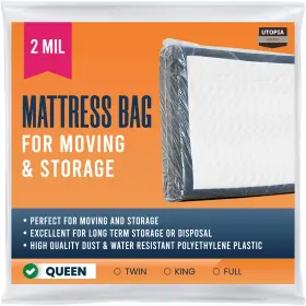UH1295 UTOPIA HOME Queen Mattress Cover Moving Mil