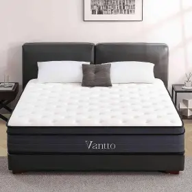 717020310025 VANTTO Queen Mattress Memory Foam Hybrid Pocket