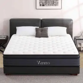 717020310100 VANTTO Queen Mattress Hybrid Memory Foam Box