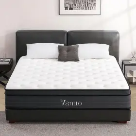 717325293443 VANTTO Mattress Memory Foam Hybrid Box Pocket