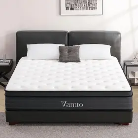 VT-14Q-01 VANTTO Queen Mattress Hybrid Memory Foam Bed Box