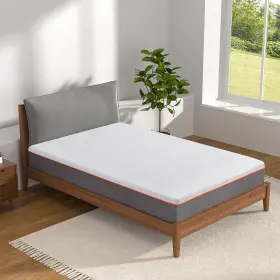 T5-M08-WHT-B06 VECELO Infused Memory Foam Twin Mattress Firm