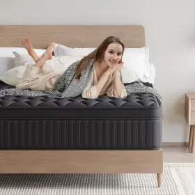 VERHOPE-MODEL-003 VERHOPE Queen Mattress Firm Hybrid Box