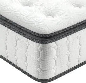689738276156 VESGANTTI Twin Mattress Hybrid Box Single Bed