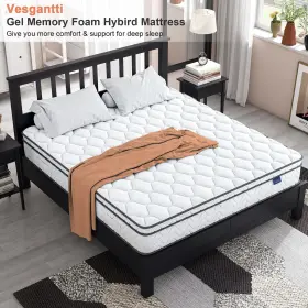 840325609027 VESGANTTI King Mattress Hybrid Box Gel Memory #3