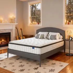 840325618371 VESGANTTI Twin Mattress Hybrid Box Single Bed
