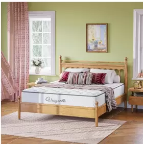 B07PXYN1MM VESGANTTI Twin Mattress Hybrid Box Bed #2