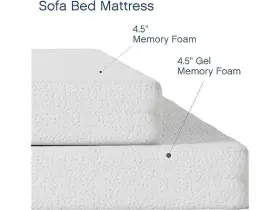 849986092544 VIBE Gel Memory Foam Sofa Bed Mattress Queen #3