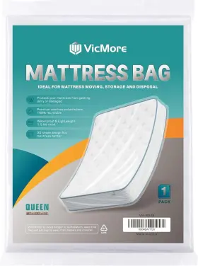 VM-6049 VICMORE Queen Mattress Protector Transparent