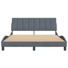 3208244 VIDAXL Bed Frame Headboard Furniture Queen Velvet Vid #3