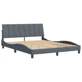 3208244 VIDAXL Bed Frame Headboard Furniture Queen Velvet Vid
