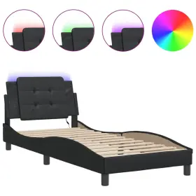 3214141 VIDAXL Bed Frame Led Light Platform Base Bedroom #2