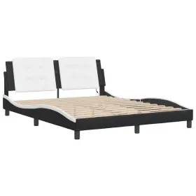 3214149 VIDAXL Bed Frame Led Light Platform Base Bedroom Vid