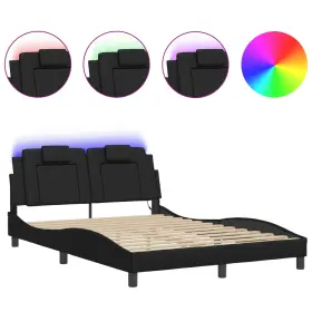 3214194 VIDAXL Bed Frame Led Light Base Mattress Bedroom #2