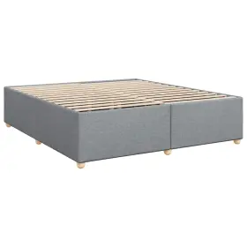 3284778 VIDAXL Bed Frame Mattress Bedstead Light King Fabric