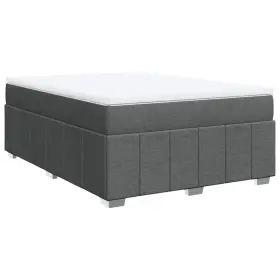 3285512 VIDAXL Box Spring Bed Mattress Upholstered Queen