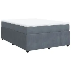 3285687 VIDAXL Box Spring Bed Mattress Upholstered Queen