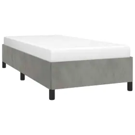 347348 VIDAXL Bed Frame Upholstered Platform Light Twin