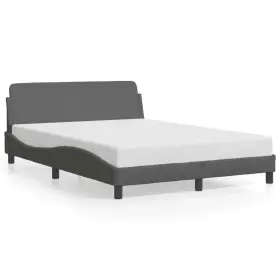 373280 VIDAXL Bed Frame Headboard Platform Fabric #2